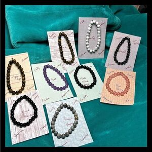 Genuine, authentic stones. Bracelet is crafted with care. Price is for one only.